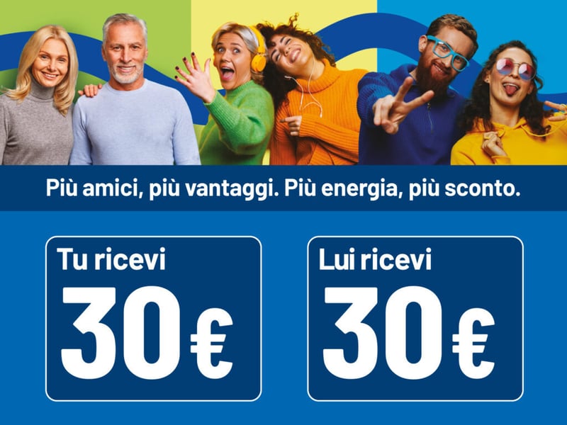Porta un amico in Bluenergy