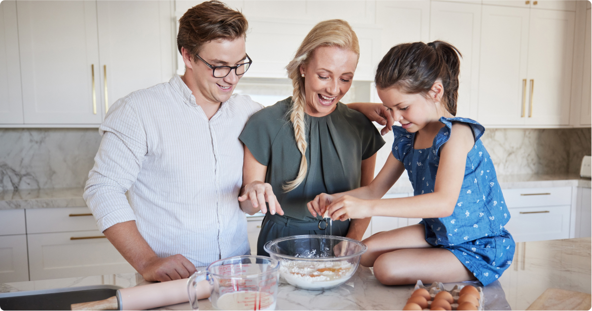 famiglia cucina